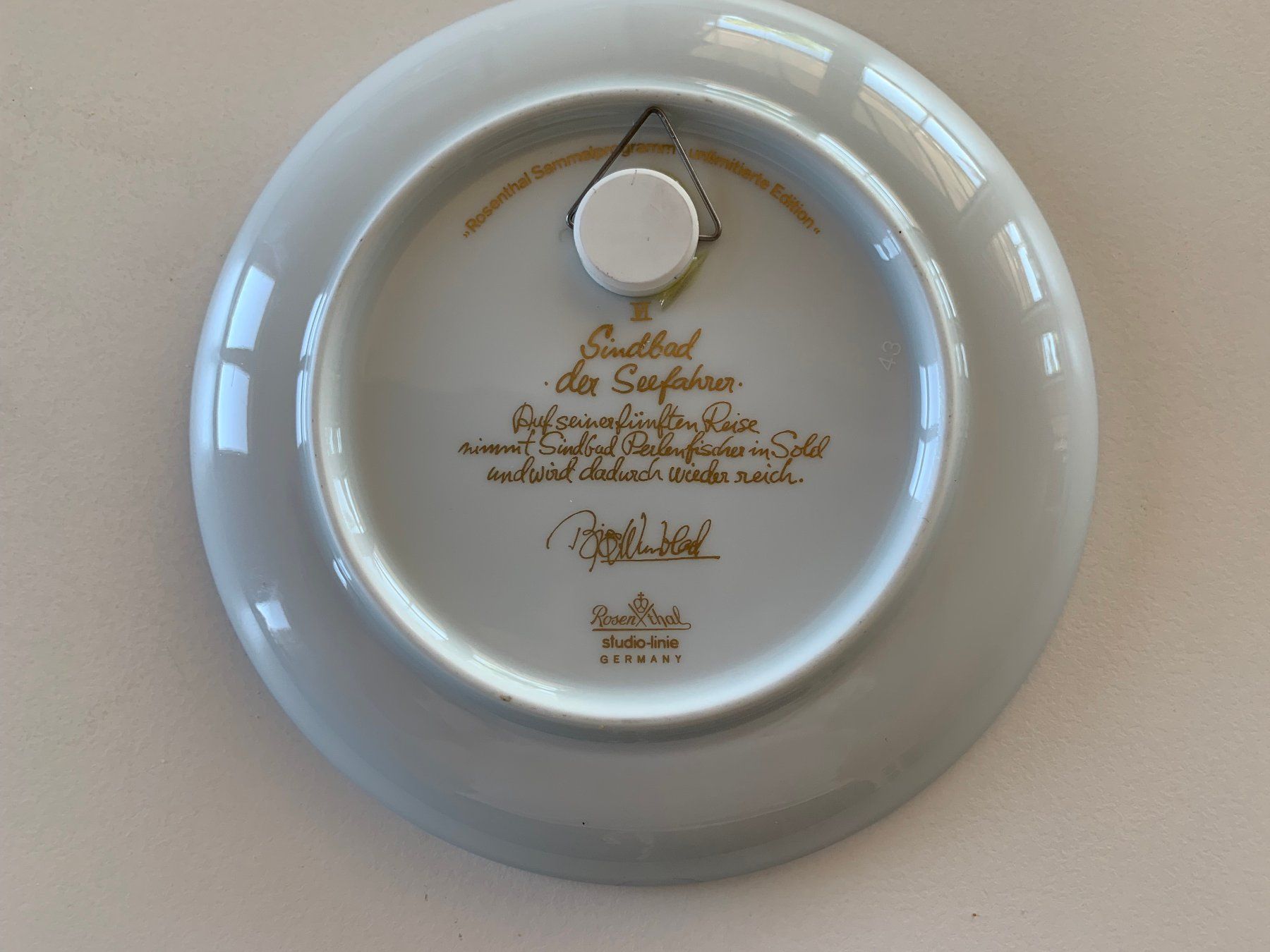 Rosenthal Piatti: Teller Rosenthal Sinbad der Seefahrer limitierte Auflage – Usato da Arlesheim venduto da Clouny 1