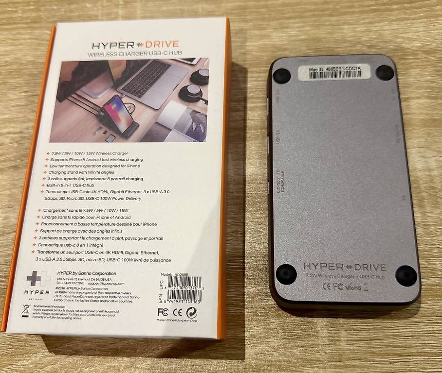 Caricabatterie: HyperDrive Wireless Charger USB-C Hub - Top Zustand – Usato da Witterswil venduto da faidel 2