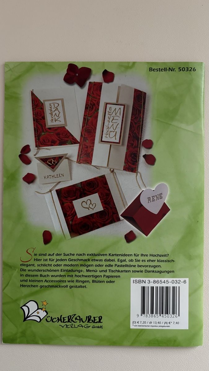 Bücher: Karten Traumhochzeit – Neu (gemäss Beschreibung) aus Volketswil von Dr_Grace 1