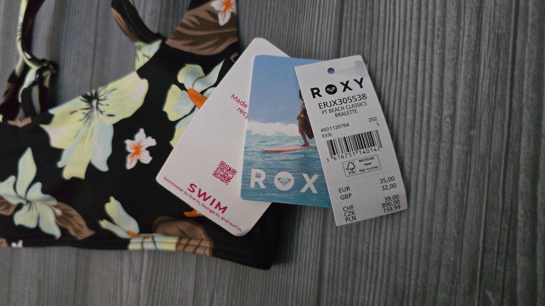 Roxy Costumi da bagno & Bikini: ROXY Bikini Top - S - Beach Classics – Nuovo e nell'imballaggio originale da Thalwil venduto da VitaMini 1