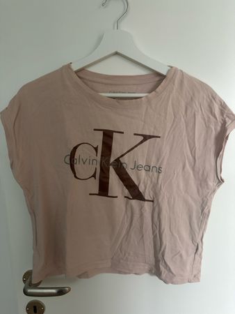 Calvin Klein Jeans Damen T-Shirt Rosa Grösse S guter Zustand