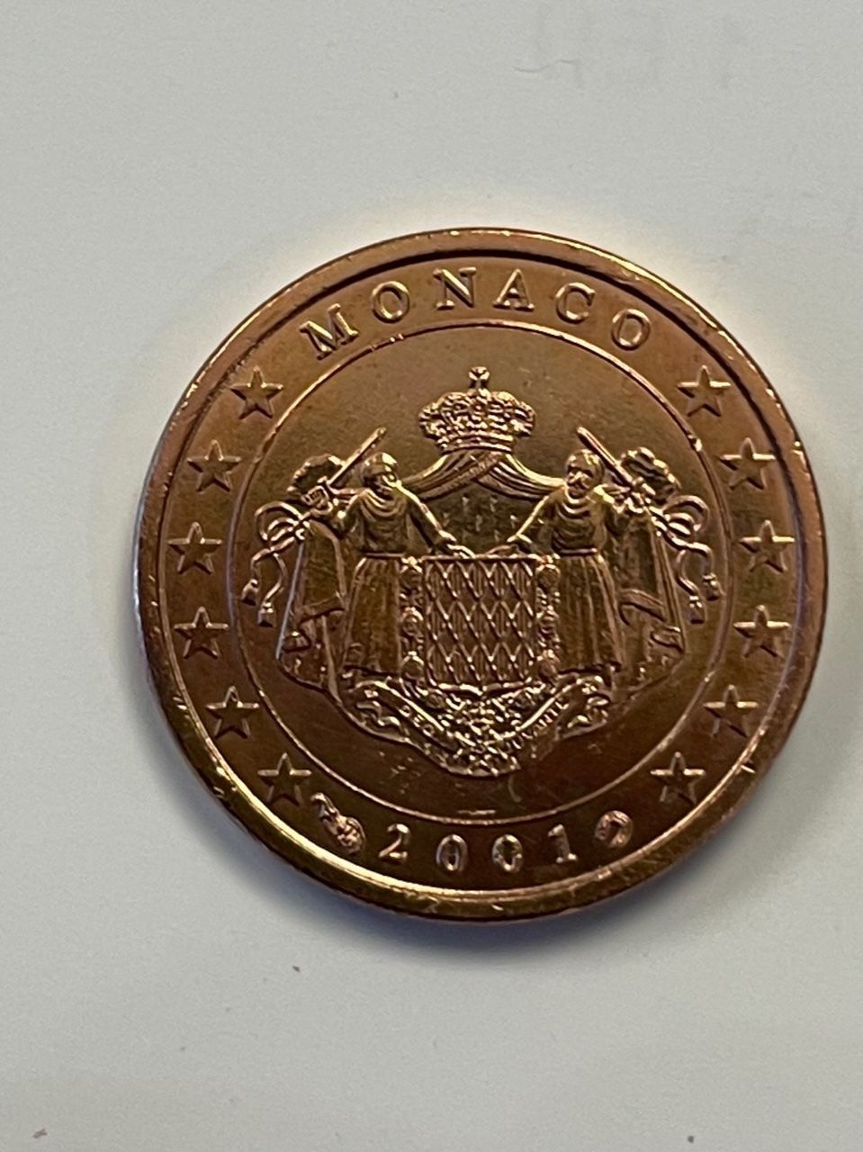 Tutti le monete: Monaco 2001 - 1 Cent Münze – Usato da Hombrechtikon venduto da bettersurfer