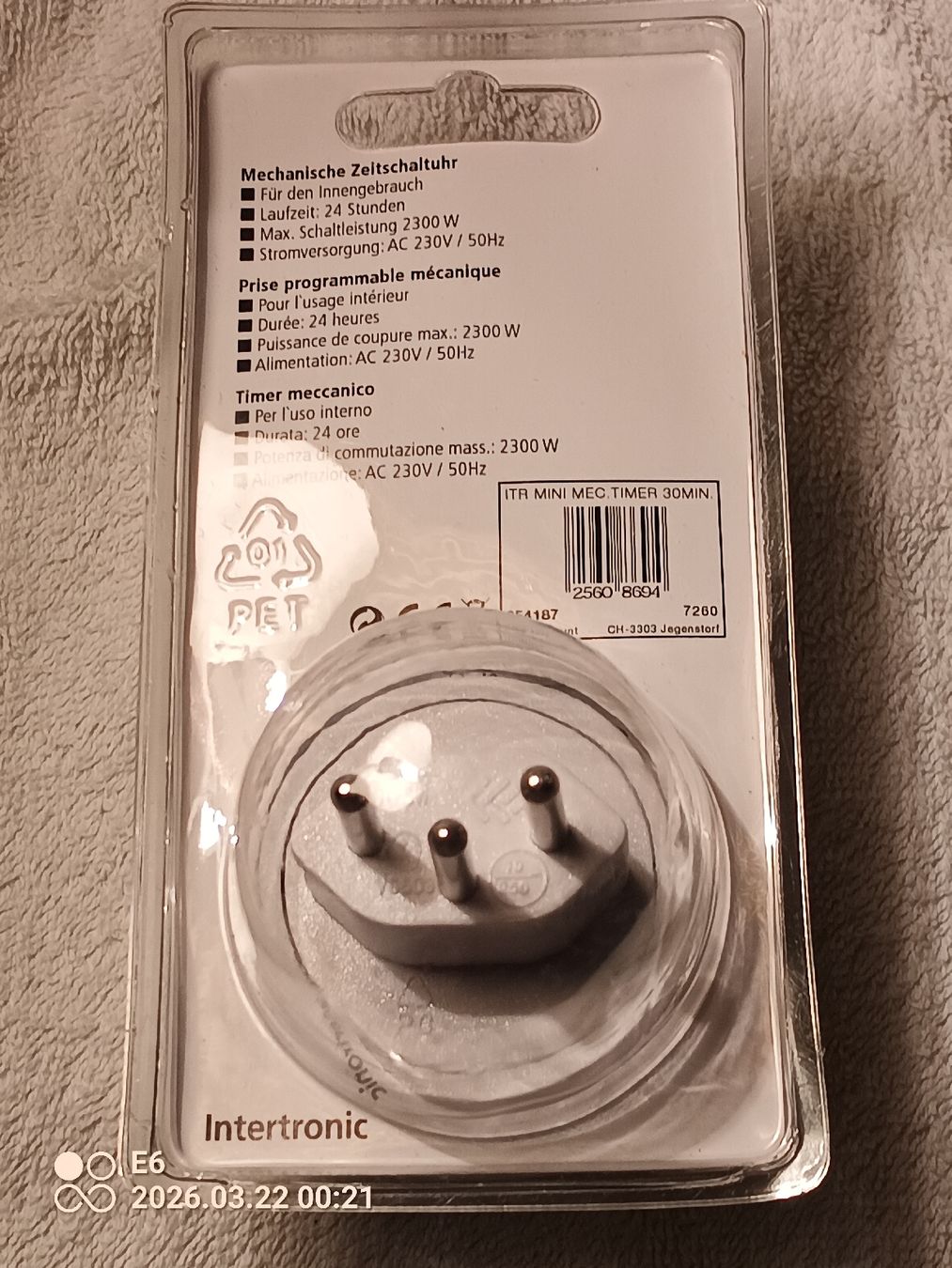 Schalter: Mechanische Zeitschaltuhr – Neu und originalverpackt aus Zürich von Mitzi6 2