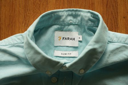 Farah Hemd Hellblau Slim Fit S
