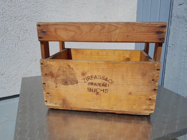 Wein- & Bierkisten: Bier Brauerei Zirfass Buchs Holzharass – Gebraucht aus St.Gallen von Stocken64 1