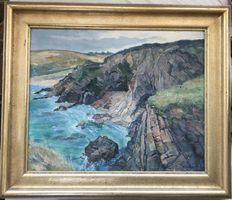 Otto Weber (1876-1947) - Gemälde -Öl auf Leinwand- Belle-Île