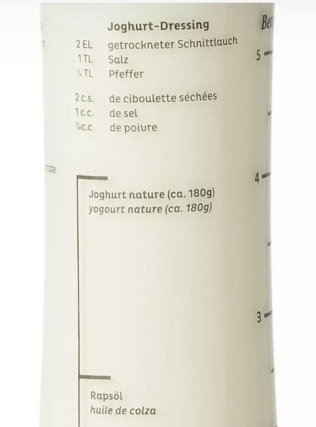 Betty Bossi Contenitori & Simili: Betty Bossi Dressing Shaker, Glas, 5 dl – Usato da Fulenbach venduto da Antibes1 2