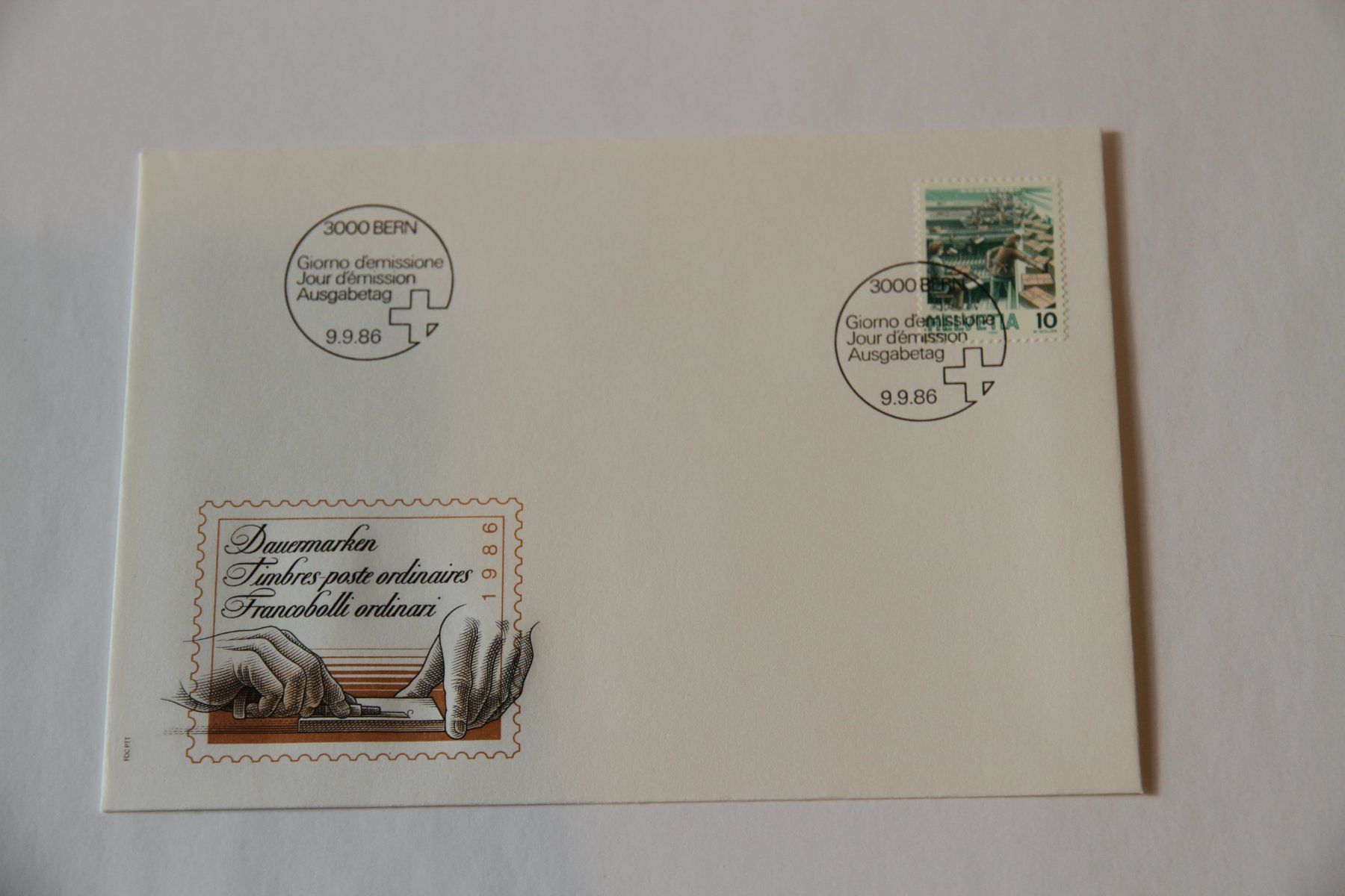 Tutti i francobolli: FDC, Post, Dauermarke, 9.9.1986 – Nuovo (secondo la descrizione) da Nesselnbach venduto da ubourson