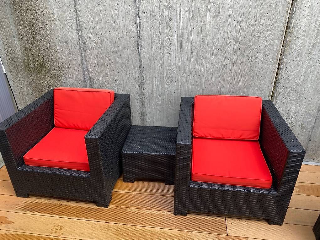 Poltrone: Rattan Lounge schwarz – Usato da Bolligen venduto da Niczimmi 1