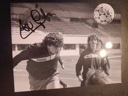 Toni Polster - Handsigniertes Pressefoto - 16x21cm
