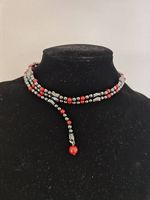 Magnifique collier transformable (Perles rouges & Hématite)