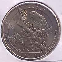 USA - 25 CENTS 2012 - EL YUNQUE - NEU AUS ROLLE IN MUENZK.
