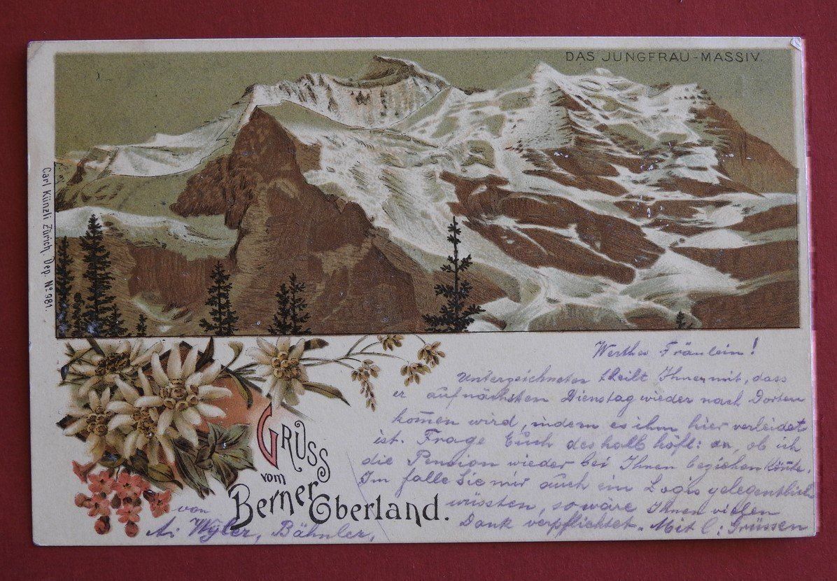 Cartoline postali: Gruss vom Berner Oberland ! – Usato da Rain venduto da 999-800-K