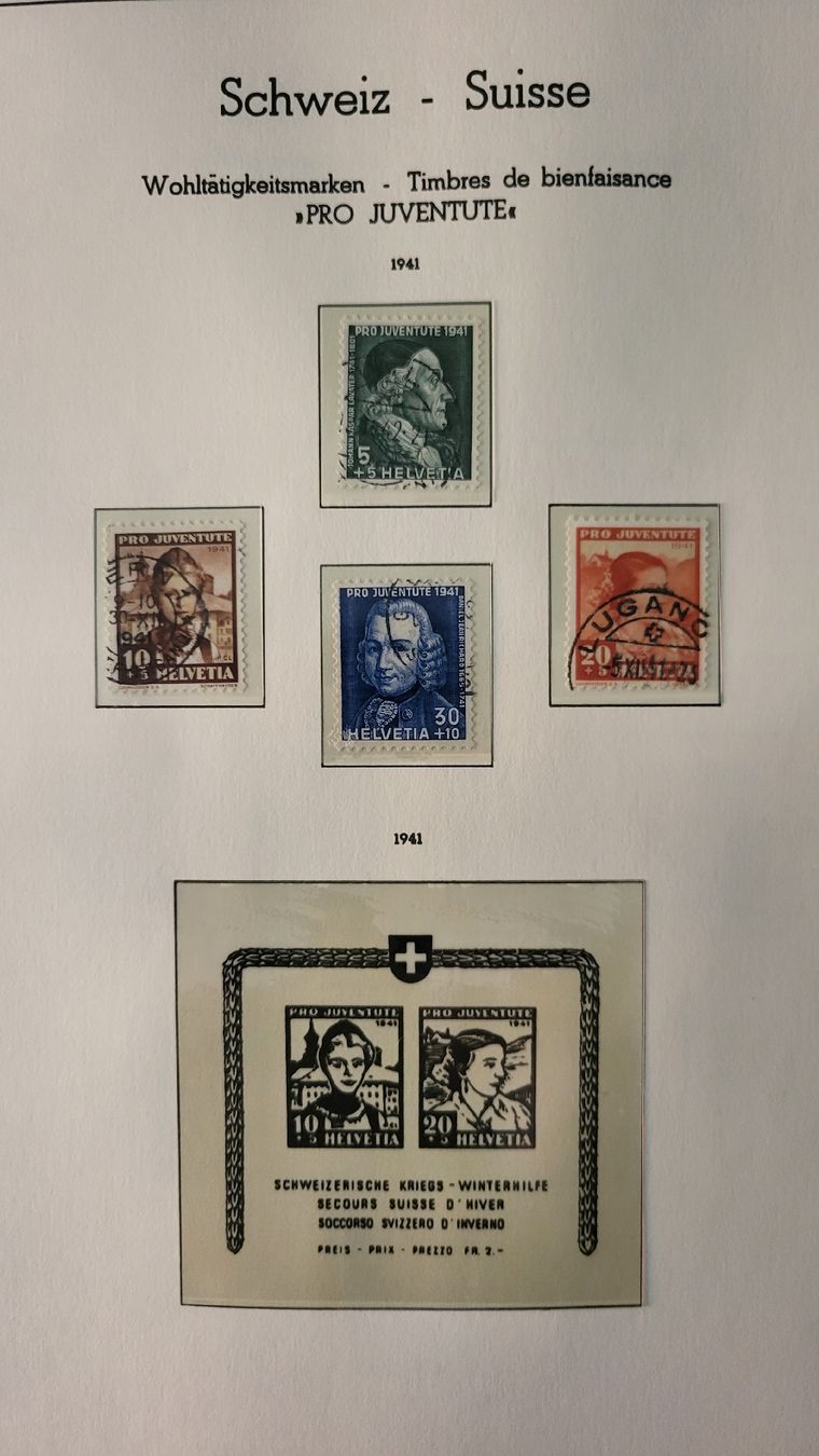 Alle Briefmarken: Briefmarken Sammlung Schweiz Pro Juventute 1913-2002 – Gebraucht aus Thun von harry999 7
