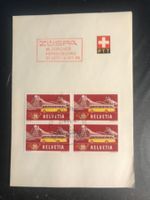 Schweiz 1965 Karte Automobilpost Züspa 4er 20R Automobilpost