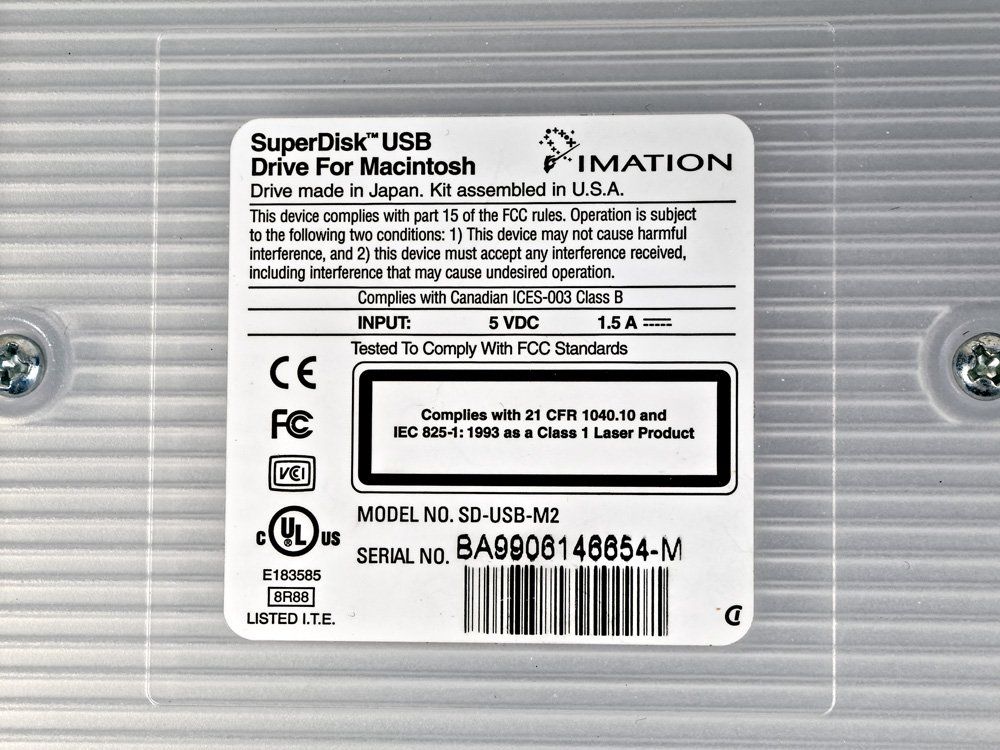 Laufwerke & Adapter: Lecteur Imation SuperDisk LS-120 pour Mac – Gebraucht aus Delémont von MaxPlan 3