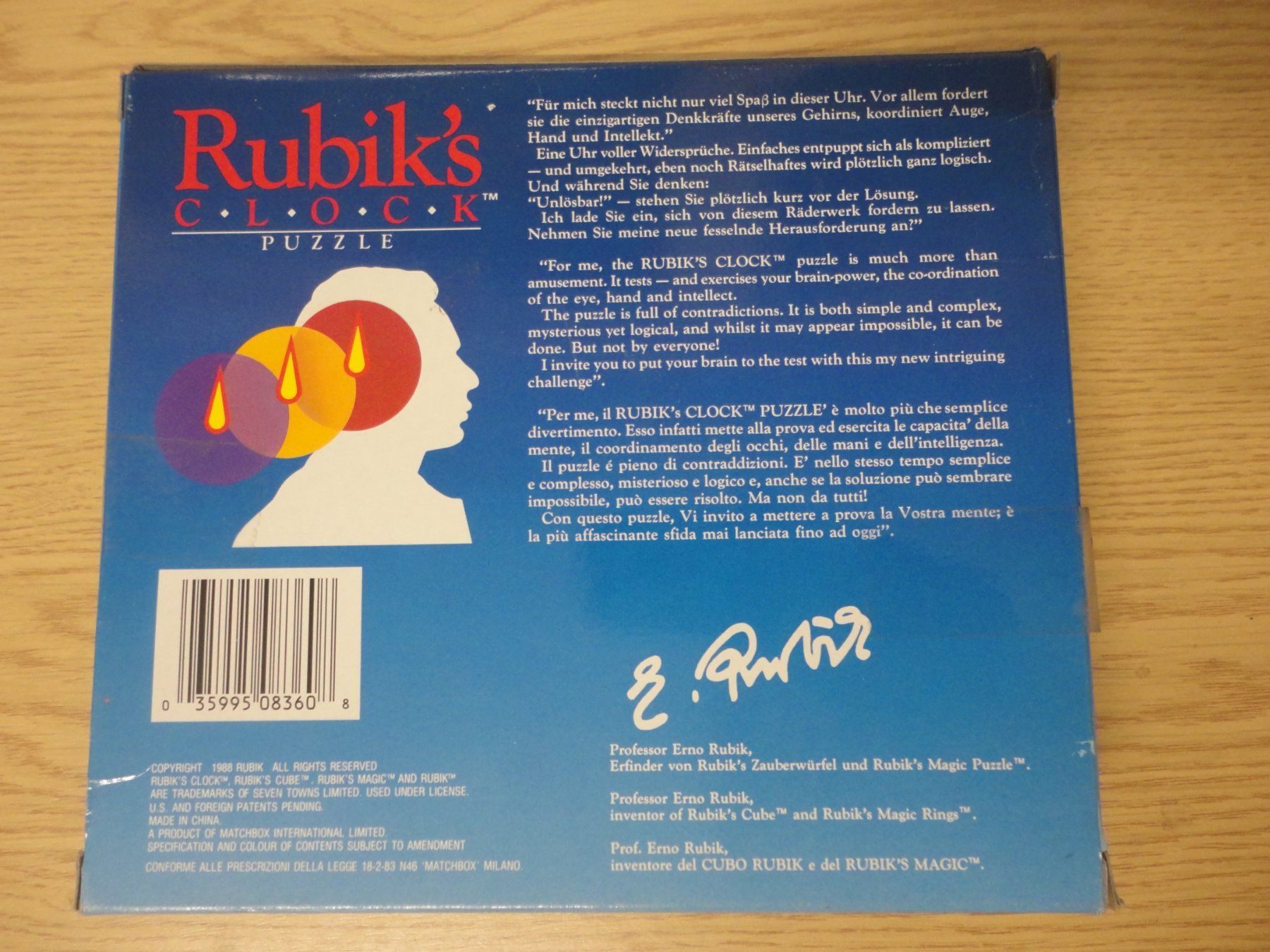 Rubik's Spiele: Rubik`s Clock – Neu und originalverpackt aus Horgen von RcModell 2