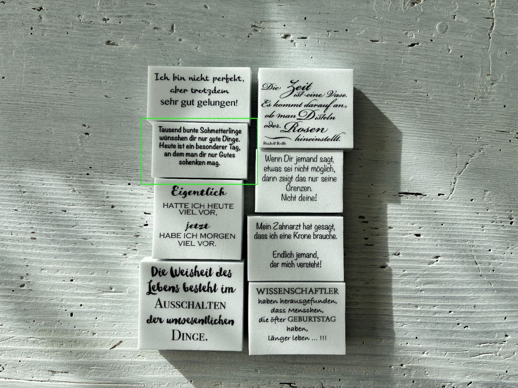 Timbri: LaBlanche Stempel Spruch '...Schmetterling' 1-teilig – Usato da Glattfelden venduto da Qwerasdf 1