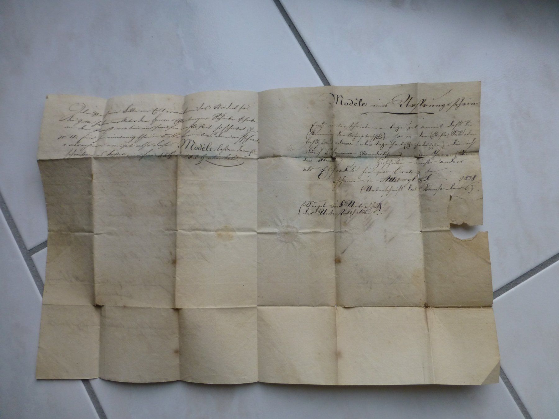 Documenti: Yverdon nach Solothurn 1838 ??? – Usato da Bettlach venduto da 1saurer 2