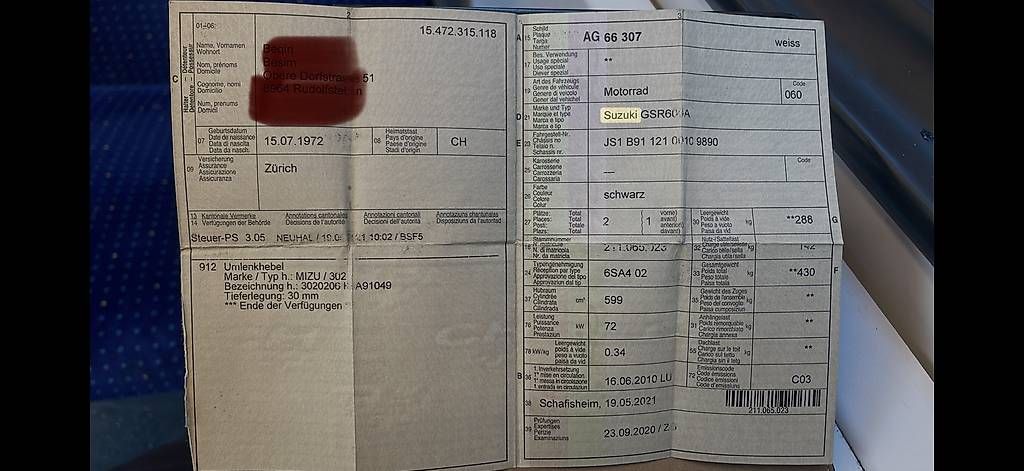 Strada: Suzuki günstig  – Usato da Rudolfstetten venduto da Besimi555 4