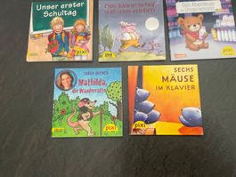 5x Pixi „ Unser erster Schultag,Das kleine Schaf etc.