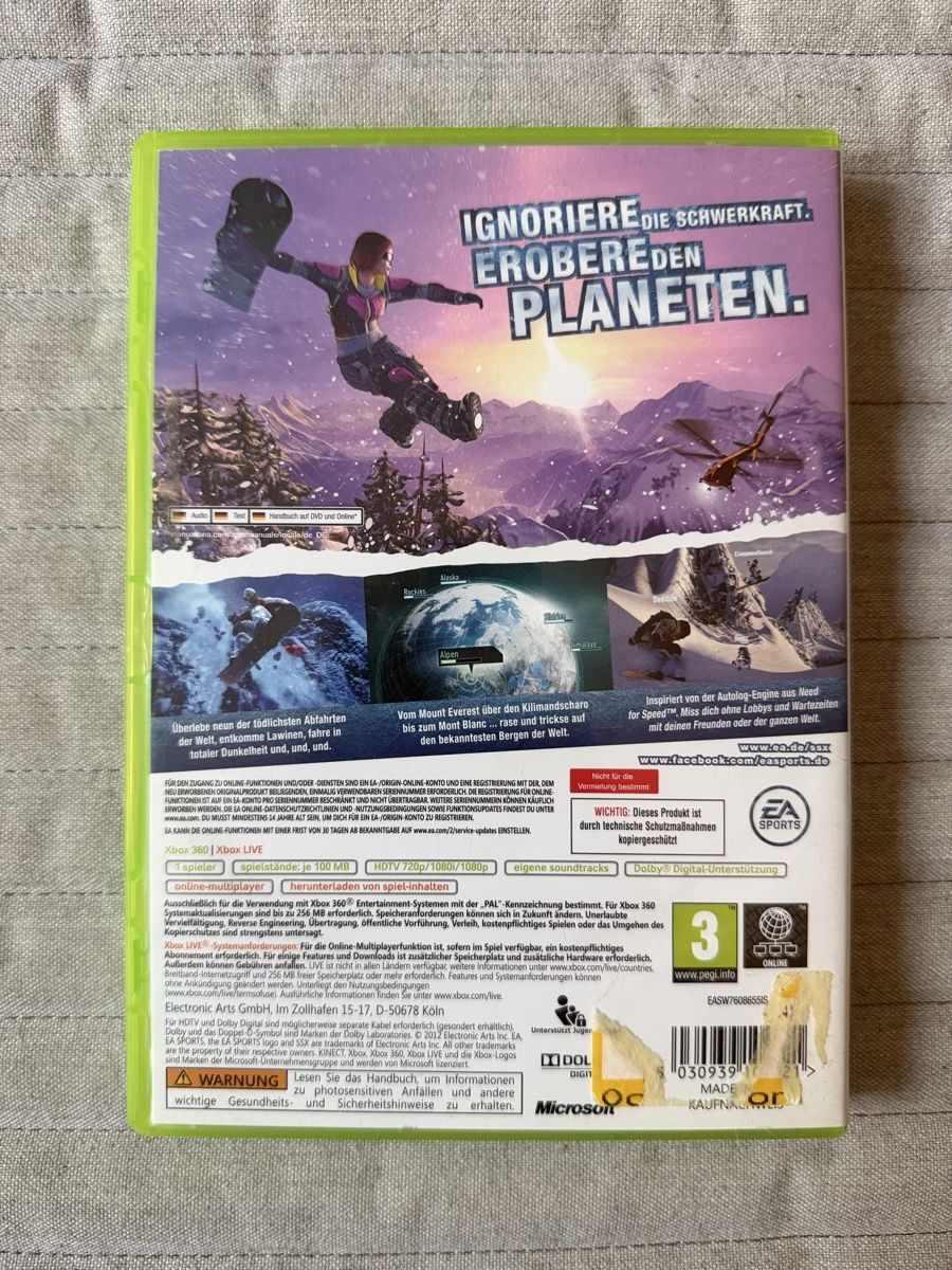 Microsoft Giochi: SSX für Xbox 360 – Usato da Thunstetten venduto da Virus_33 2