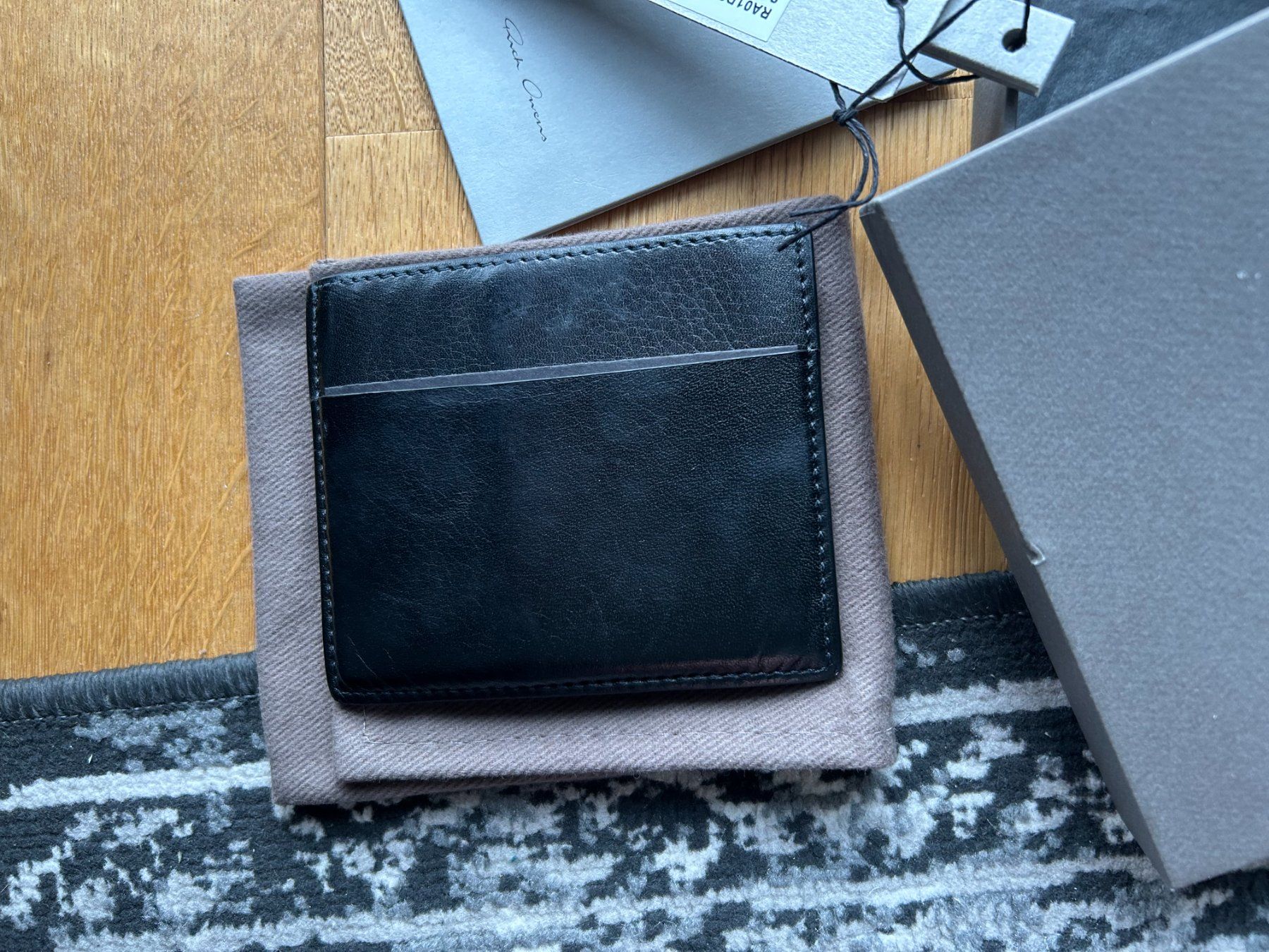 Rick Owens Portafogli: Rick Owens Card Holder aus Leder – Usato da Fehraltorf venduto da leonlohrer 2