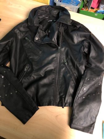 Neue weiche Lederimitat Jacke Gr.40👧🏻