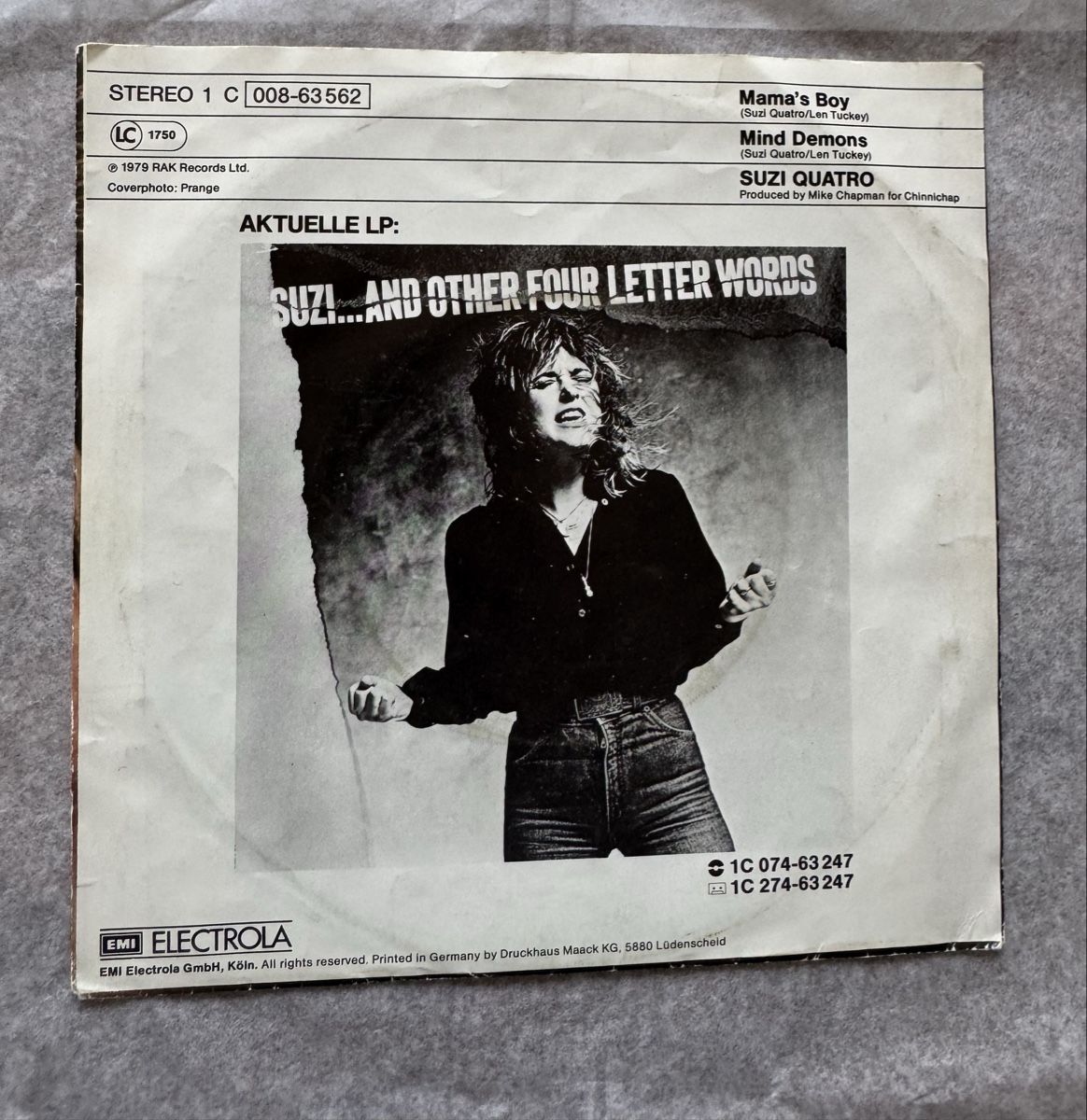 Schallplatten: Suzi Quatro - Mama's Boy - 7" Single - 70s – Gebraucht aus Rorbas von BlackstarRecords 1