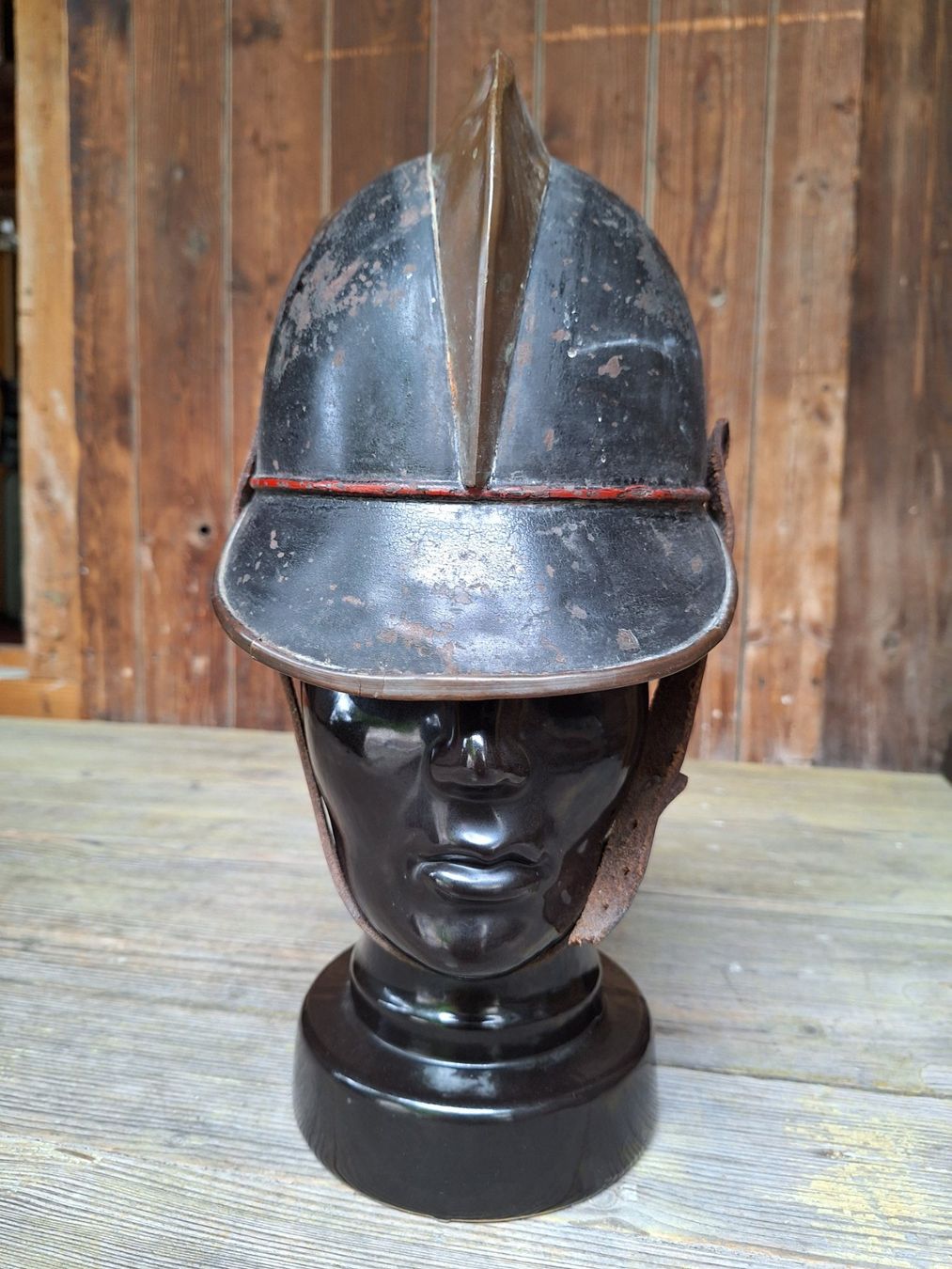 Antike Kleidung & Accessoires: Antiker alter Helm, Feuerwehr – Gebraucht aus Weinfelden von JoeBaer 4