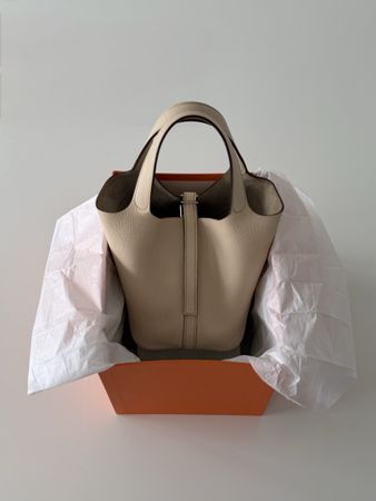 Hermès Picotin 18 nata mit Box  wie neuwertig Full Set