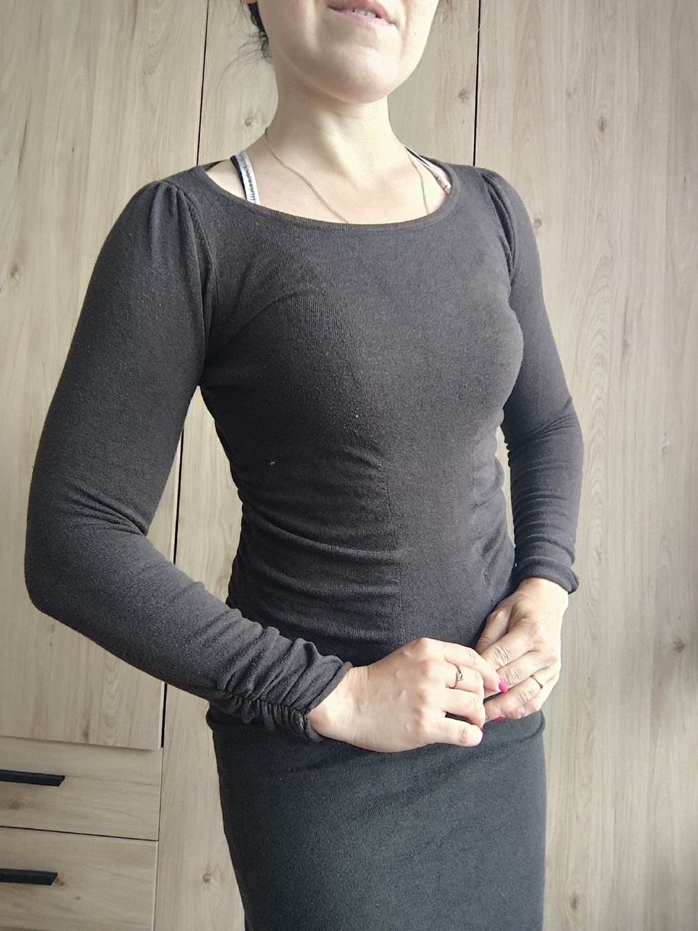 Mango Vestiti: Brown Long Sleeve Mini Dress - Size S - Mango – Usato da Mägenwil venduto da VintageGirly 3