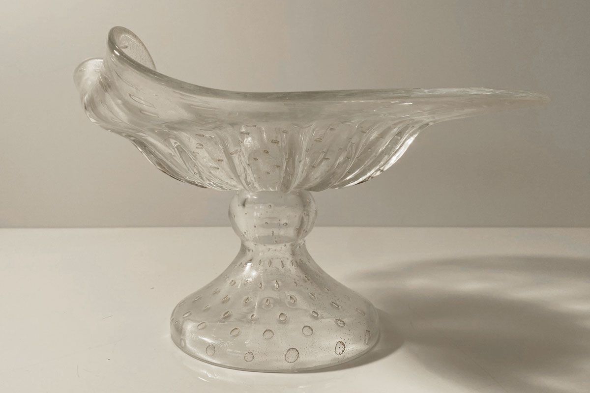 Murano Schalen: Murano Glas Schale mit 24 Karat Gold Einschlüssen – Gebraucht aus Ballwil von ClassicGallery 4