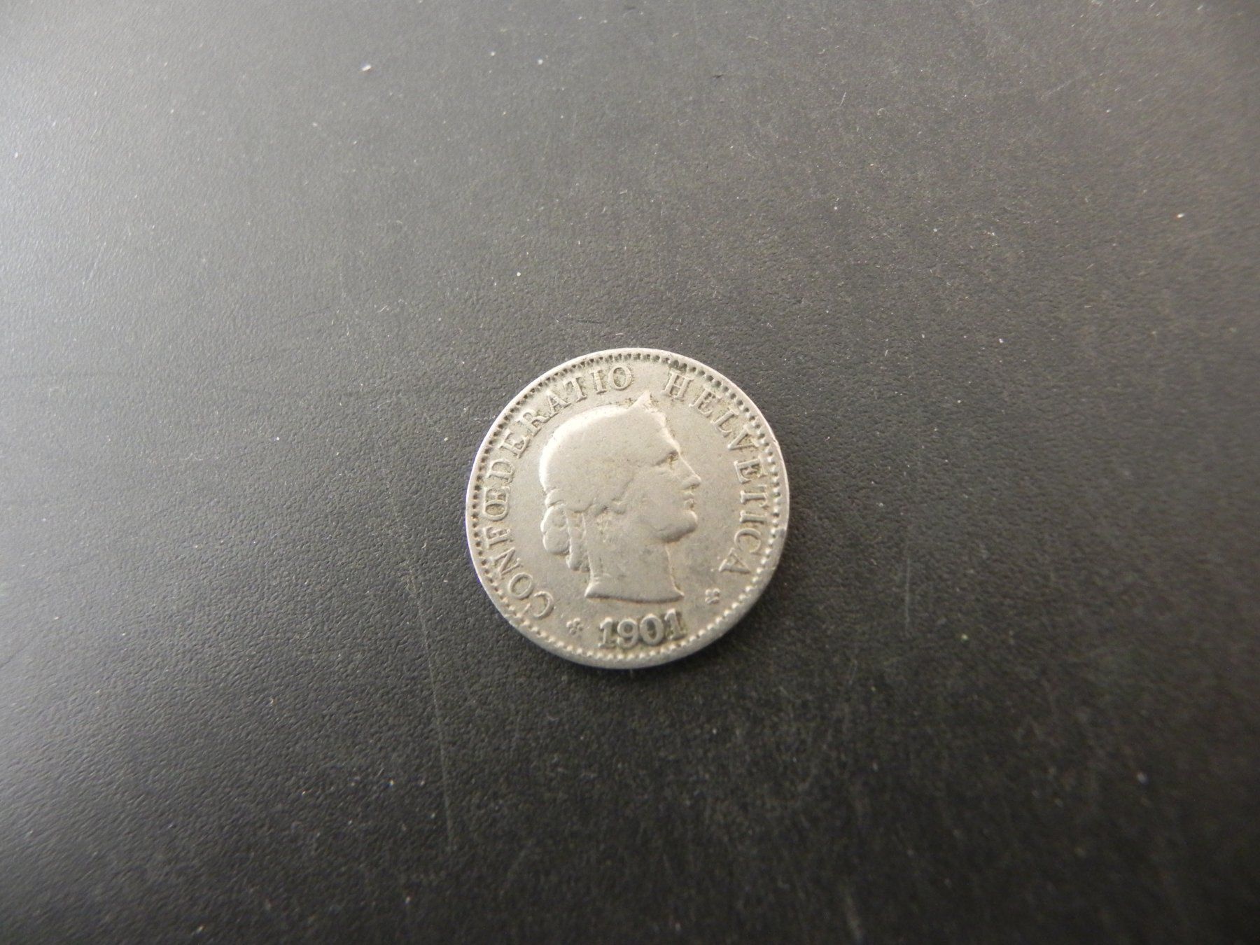 Tutti le monete: Schweiz 5 Rappen 1901 B – Usato da Biel/Bienne venduto da Gogolozi