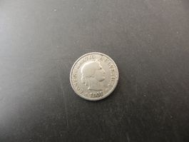Schweiz 5 Rappen 1901 B