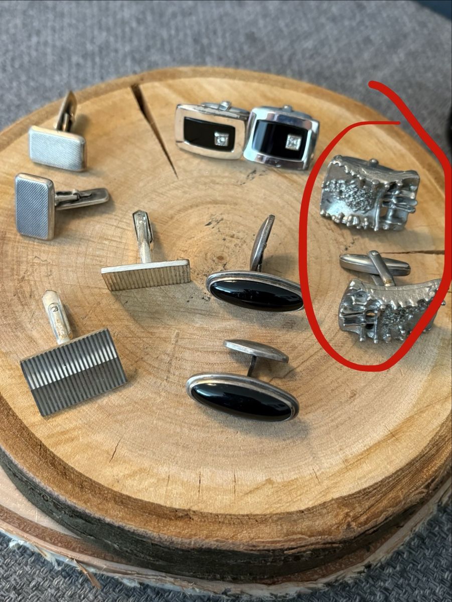 Boutons de manchette: Manschetten Knöpfe Silber – D'occasion à kaiseraugst par natig 1