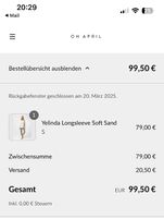 OH APRIl Langarm Shirt Soft Sand in S NEW