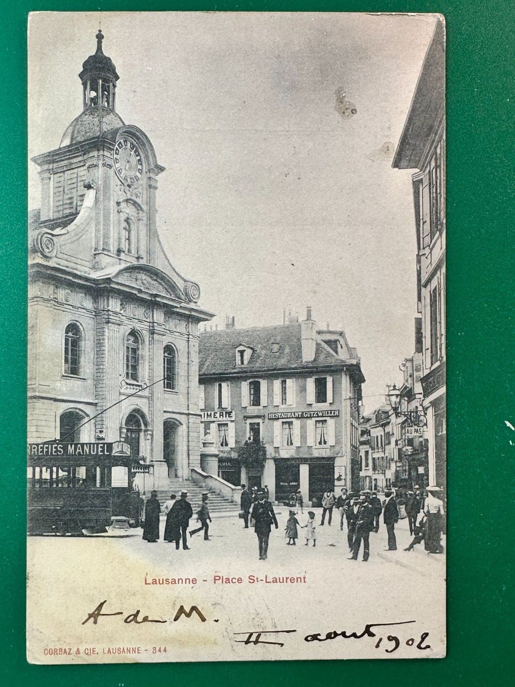 Ansichtskarten: Lausanne - Place St-Laurent – Gebraucht aus Steg VS von danwer74