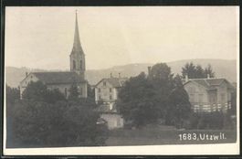 Uzwil (Utzwil), Fotokarte um 1925-30