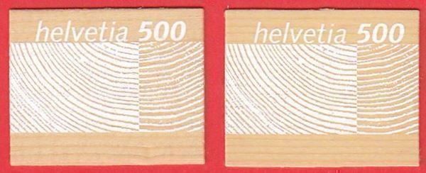 Tutti i francobolli: 2004  Holzmarken 2 Stück  à 5Fr.  ** Postfrisch** – Nuovo (secondo la descrizione) da Adliswil venduto da Aenti