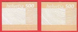 2004  Holzmarken 2 Stück  à 5Fr.  ** Postfrisch**