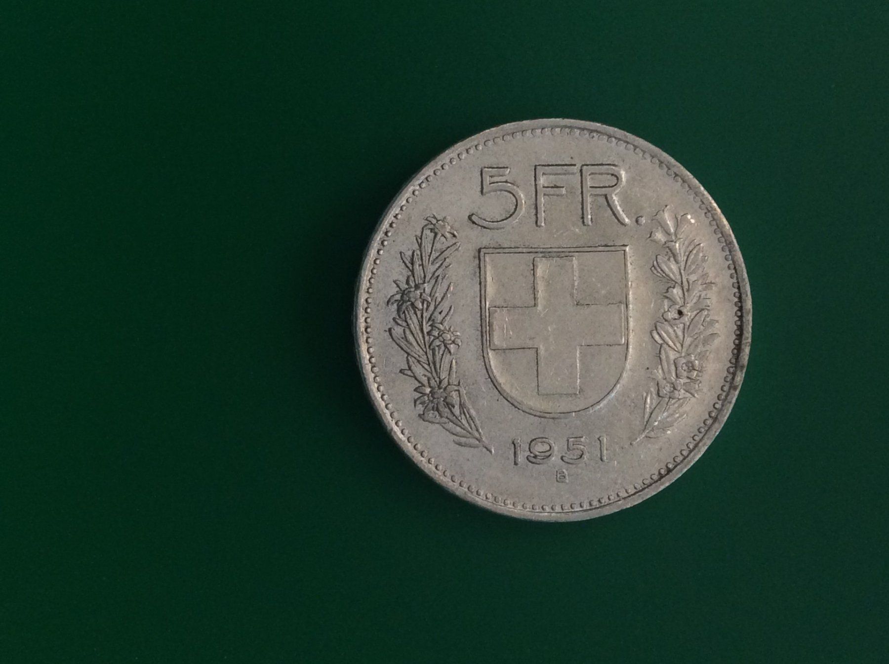 Tutti le monete: 5 francs  1951 – Usato da Genève venduto da pie_fh2d
