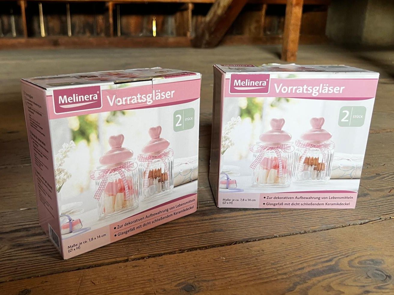Tutte le decorazioni: 4 rosa Vorratsgläser – Usato da Büsserach venduto da 11naomi