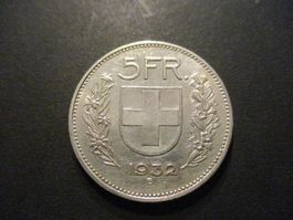 5.- Fr 1932 Pièce magnifique  Top qualité