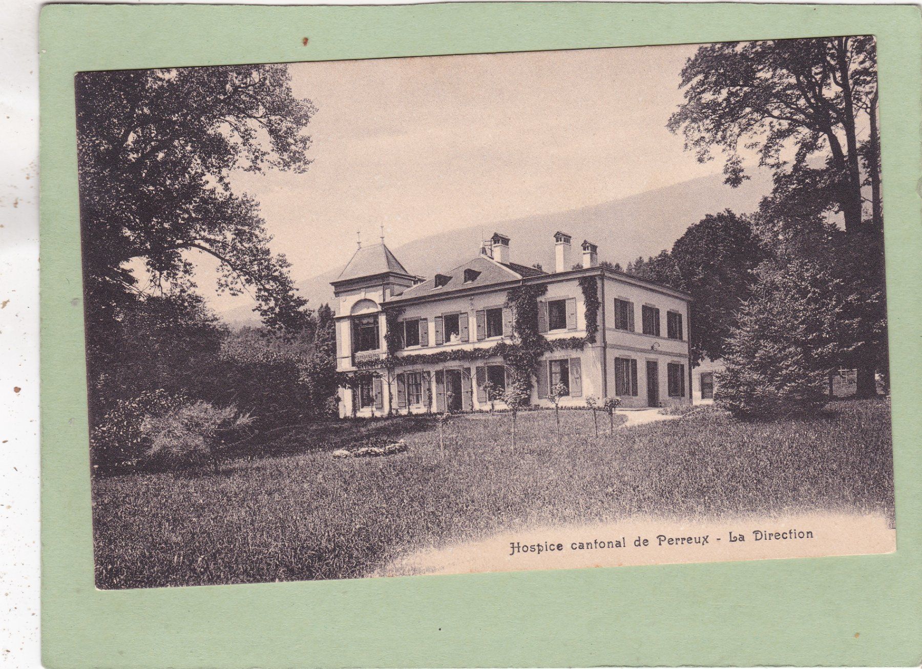 Cartoline postali: Hospice cantonal de Perreux Boudry La Direction 1932 – Usato da Herisau venduto da Lisegrat2008