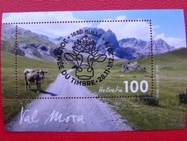 2019, Nr.1762 "Block Val Mora" mit TdB-Vollstempel, sauber.