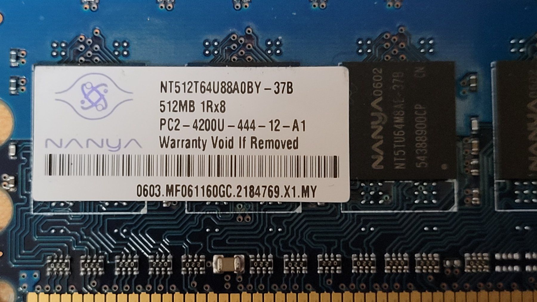 Memory / RAM: NANYA 512MB – Gebraucht aus Bionnens von Meg011