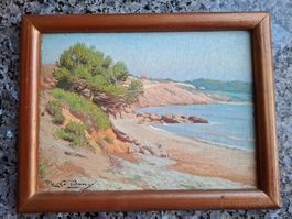 Maurice la Bany 1880-1960 Ölgemälde Küstenlandschaft