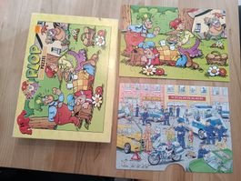 Kinderpuzzle Zwerge + Polizei
