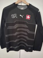 Schweiz Trikot Kids Schwarz- Longsleeve Goalie trikot